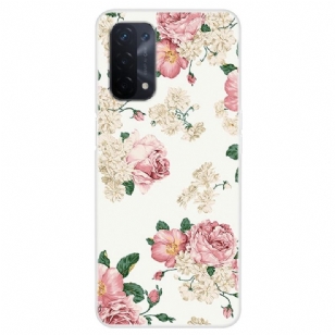 Coque Oppo A54 5G / A74 5G Fleurs