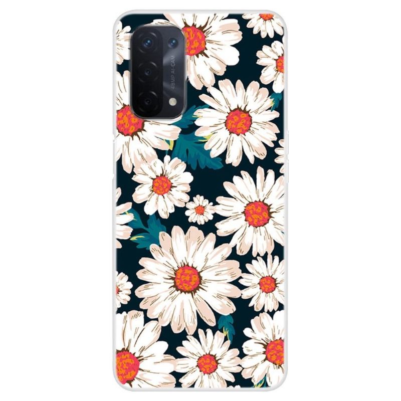 Coque Oppo A54 5G / A74 5G Marguerites