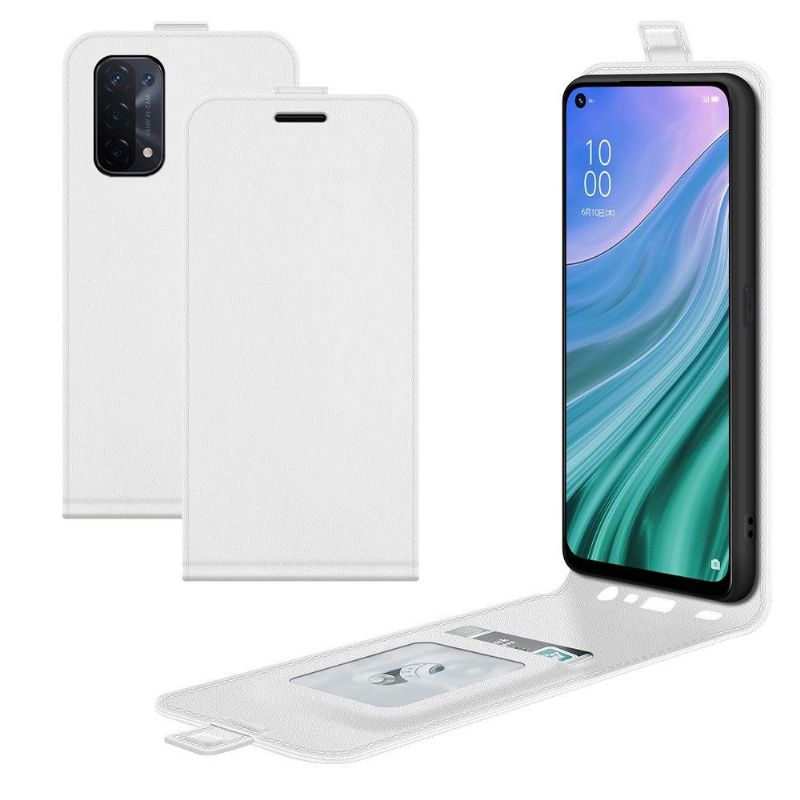 Housse Oppo A54 5G / A74 5G simili cuir avec rabat verticale