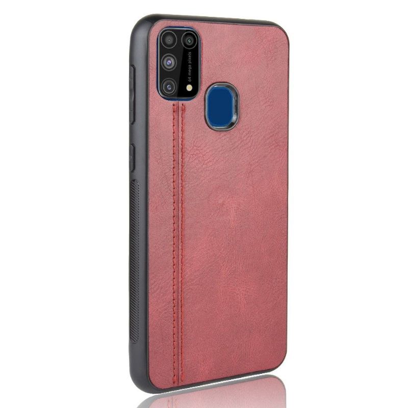 Coque Samsung Galaxy M31 Effet Cuir Coutures