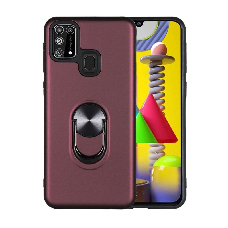 Coque Samsung Galaxy M31 effet mat avec support au dos