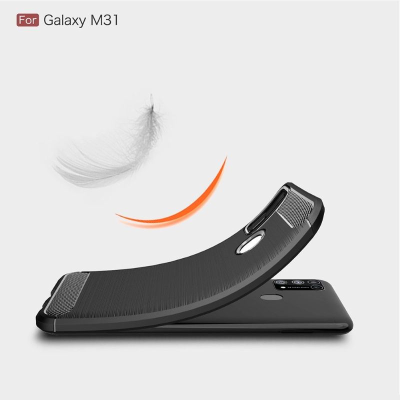 Coque Samsung Galaxy M31 Flexible Effet Brossé