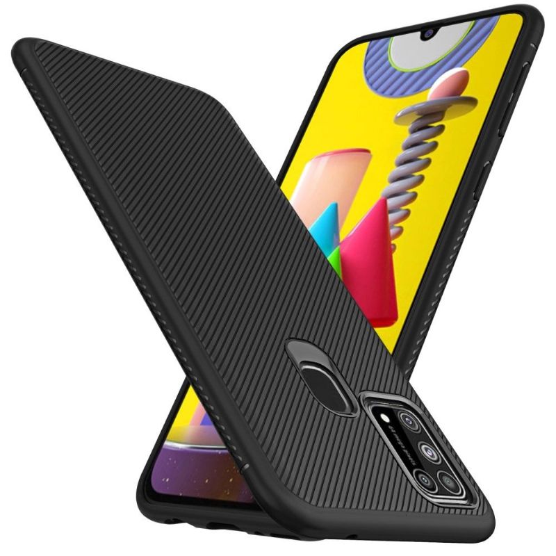 Coque Samsung Galaxy M31 Flexible Effet Strié