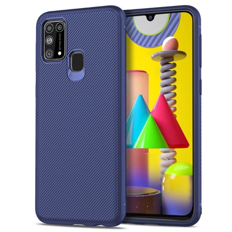 Coque Samsung Galaxy M31 Flexible Effet Strié