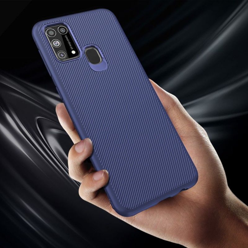 Coque Samsung Galaxy M31 Flexible Effet Strié