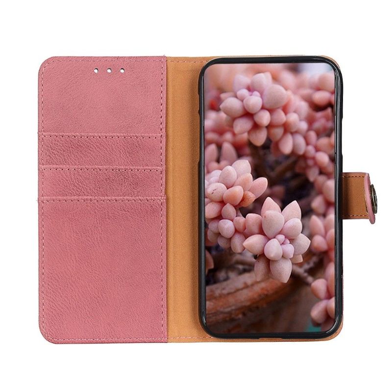 Housse Samsung Galaxy M31 KHAZNEH Effet Cuir Porte Cartes - Rose