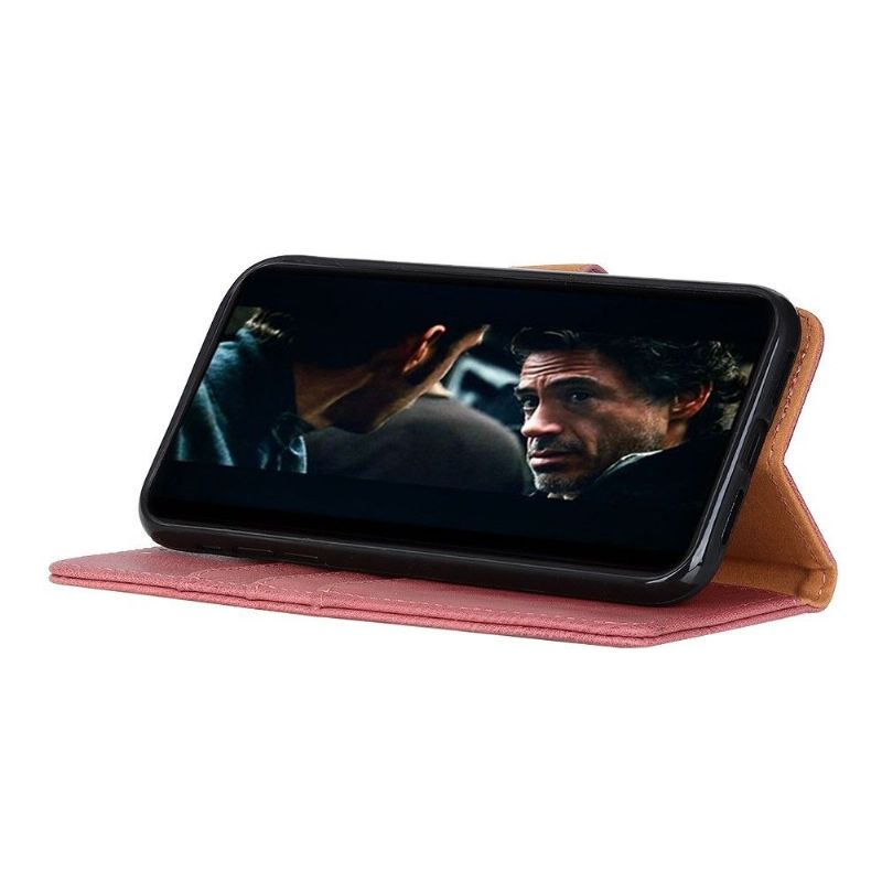 Housse Samsung Galaxy M31 KHAZNEH Effet Cuir Porte Cartes - Rose