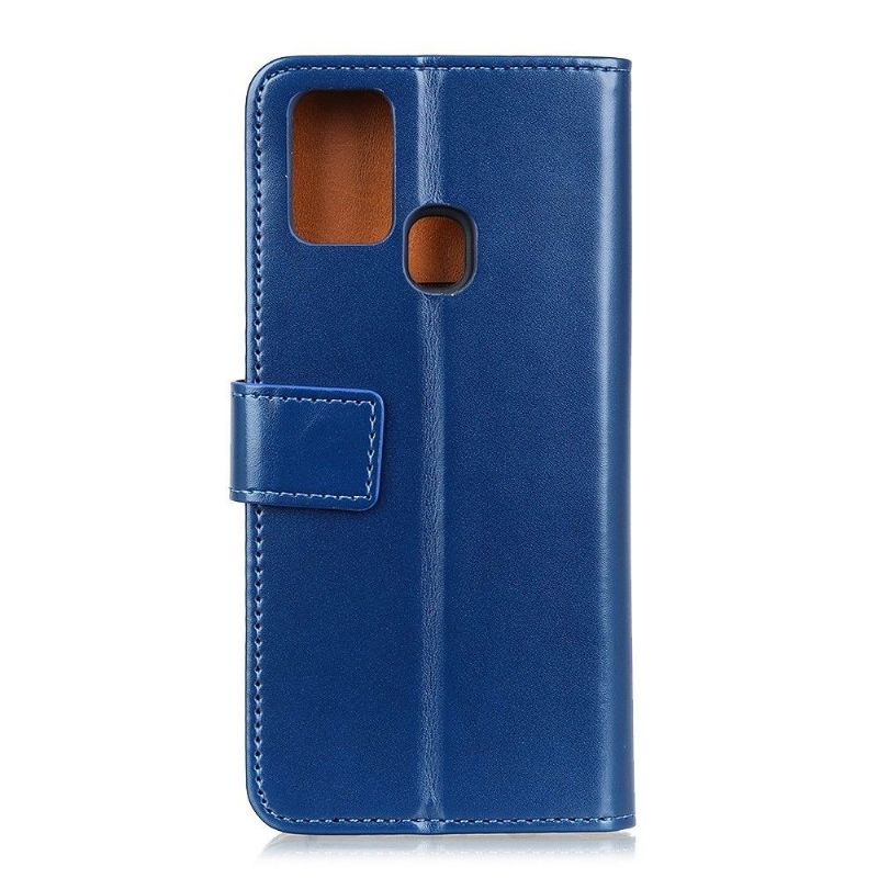 Housse Samsung Galaxy M31 Mélodie Porte Cartes - Bleu Marine