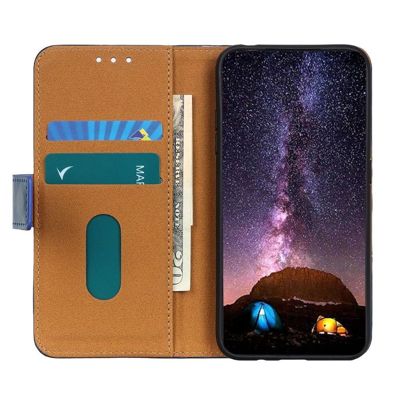 Housse Samsung Galaxy M31 Mélodie Porte Cartes - Bleu Marine