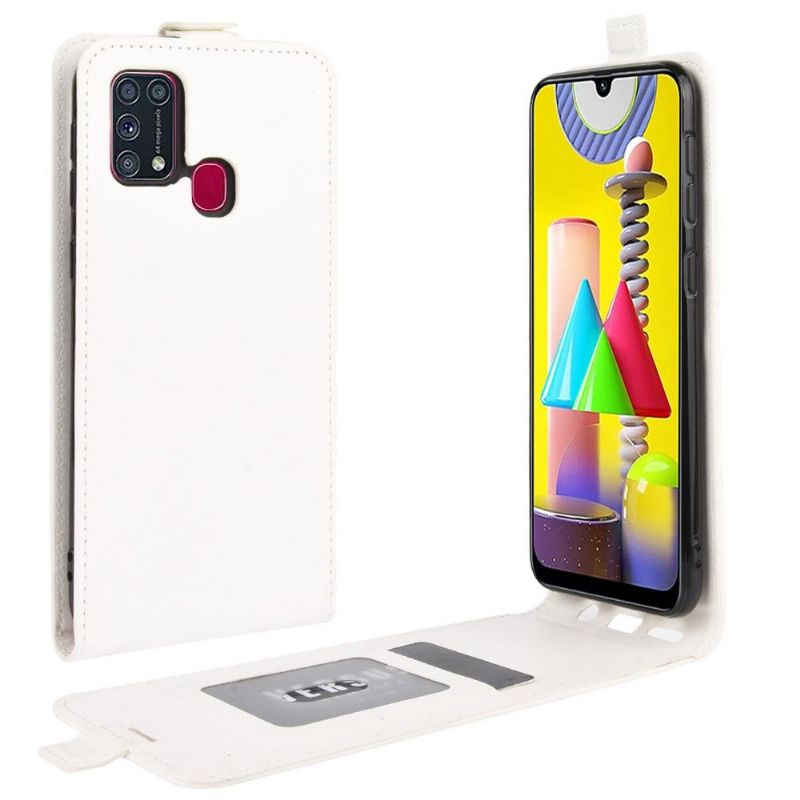 Housse Samsung Galaxy M31 simili cuir avec rabat vertical