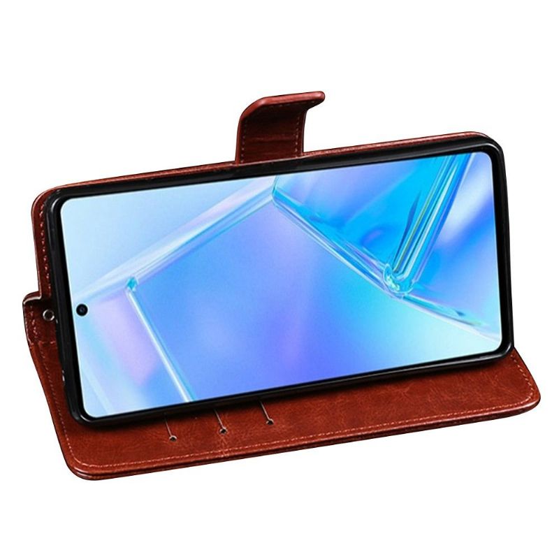 Housse Motorola Edge 20 IDEWEI Folio Effet Cuir