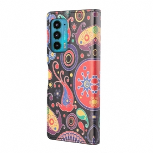 Housse Motorola Edge 20 paisley fleur