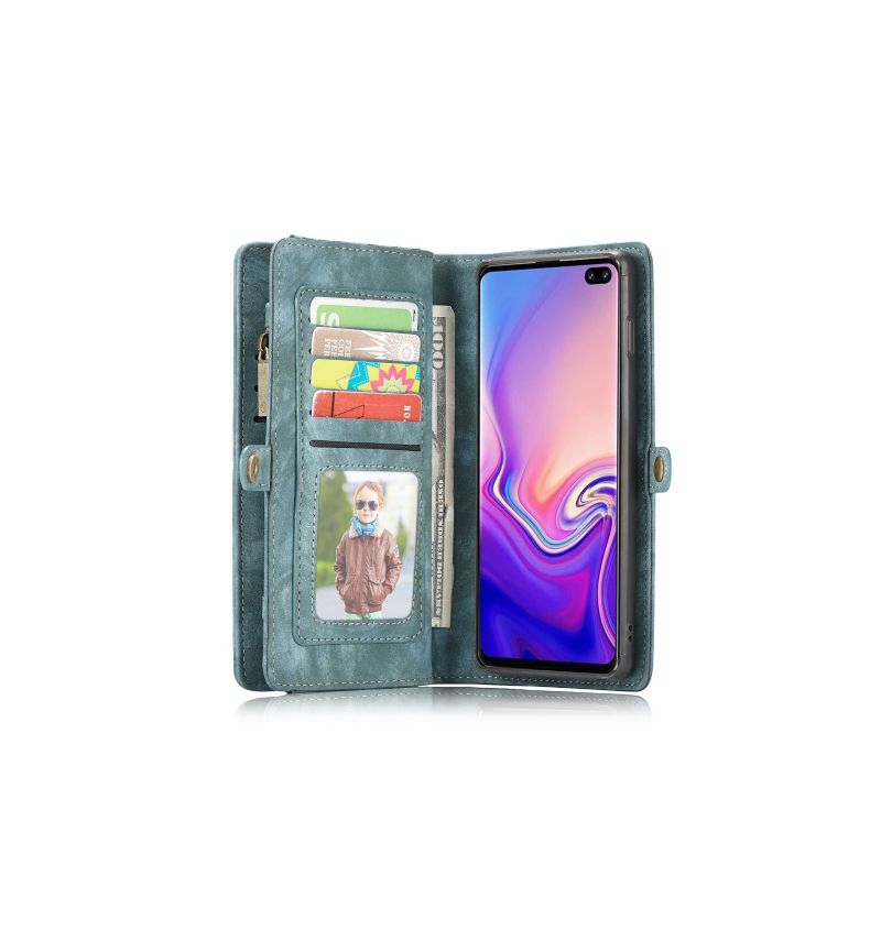 Samsung Galaxy S10 - Coque et étui portefeuille 2-en-1 - Vert