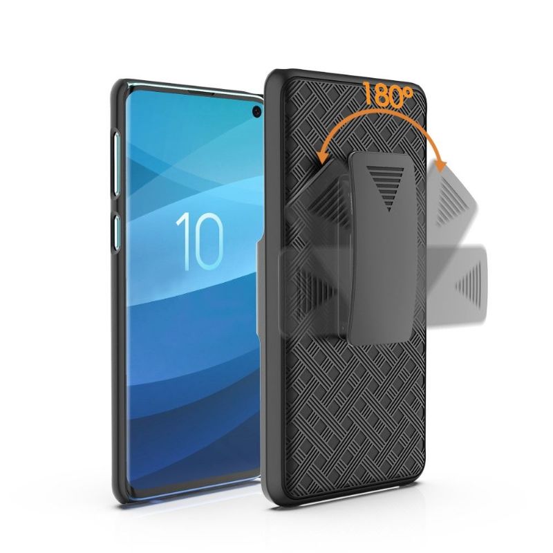 Samsung Galaxy S10 - Coque intégrale avec clip ceinture