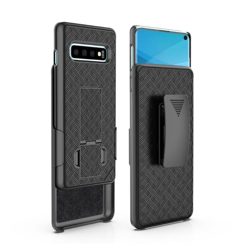 Samsung Galaxy S10 - Coque intégrale avec clip ceinture