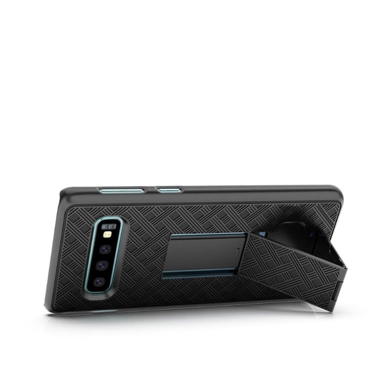 Samsung Galaxy S10 - Coque intégrale avec clip ceinture