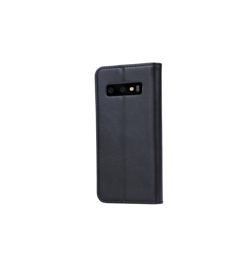 Samsung Galaxy S10 - Étui porte cartes cuir stand case