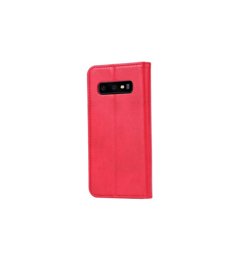 Samsung Galaxy S10 - Étui porte cartes cuir stand case