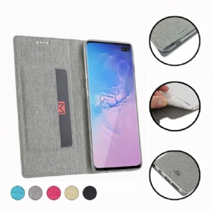 Samsung Galaxy S10 - Etui texturé croisillons support