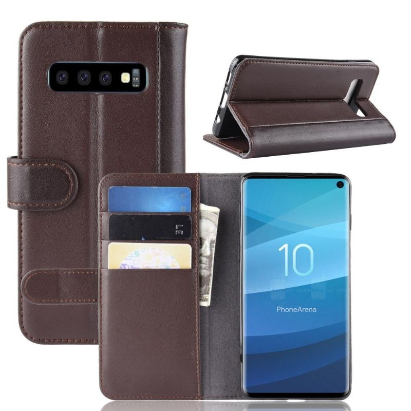 Samsung Galaxy S10 - Housse Cuir Premium