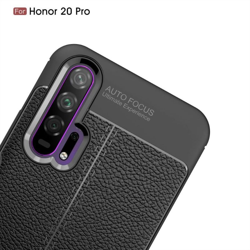 Honor 20 Pro - Coque gel finition simili cuir