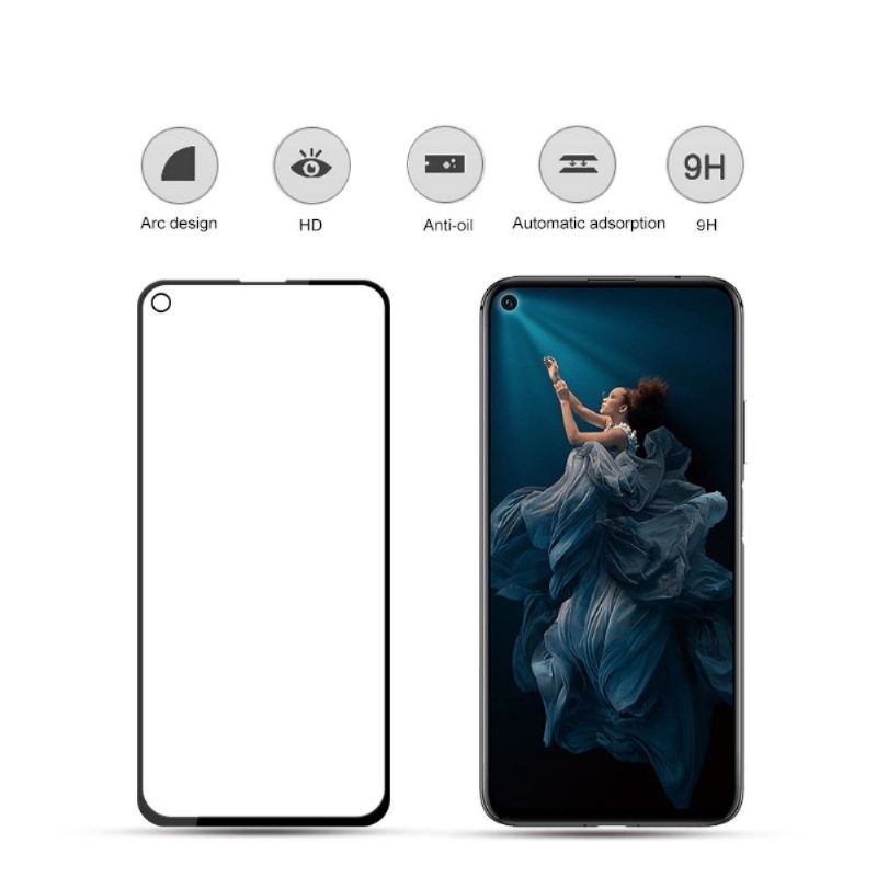 Honor 20 Pro - Protection d’écran en verre trempé full size - Noir