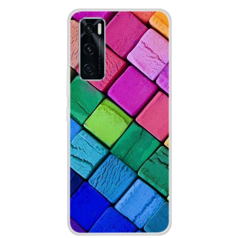 Coque Vivo Y70 Cubes Colorés