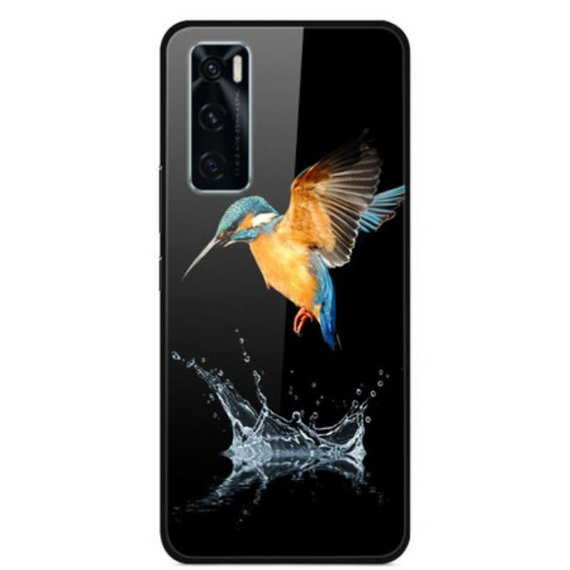 Coque Vivo Y70 Verre Trempé Oiseau Couronne