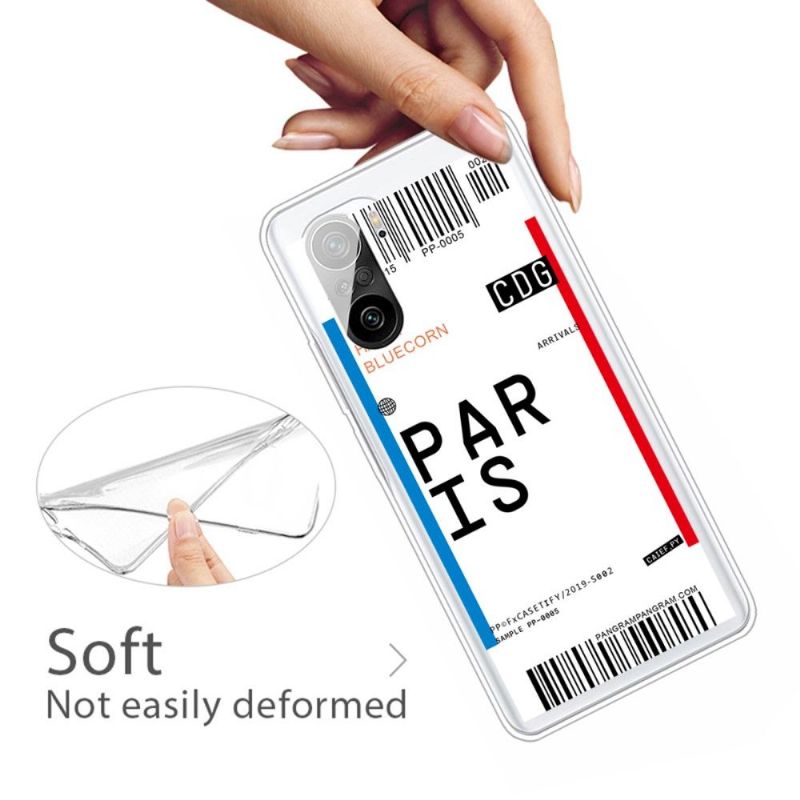 Coque Xiaomi Mi 11i / Poco F3 Boarding Pass 02 PARIS