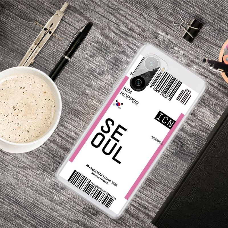 Coque Xiaomi Mi 11i / Poco F3 Boarding Pass 03 SEOUL