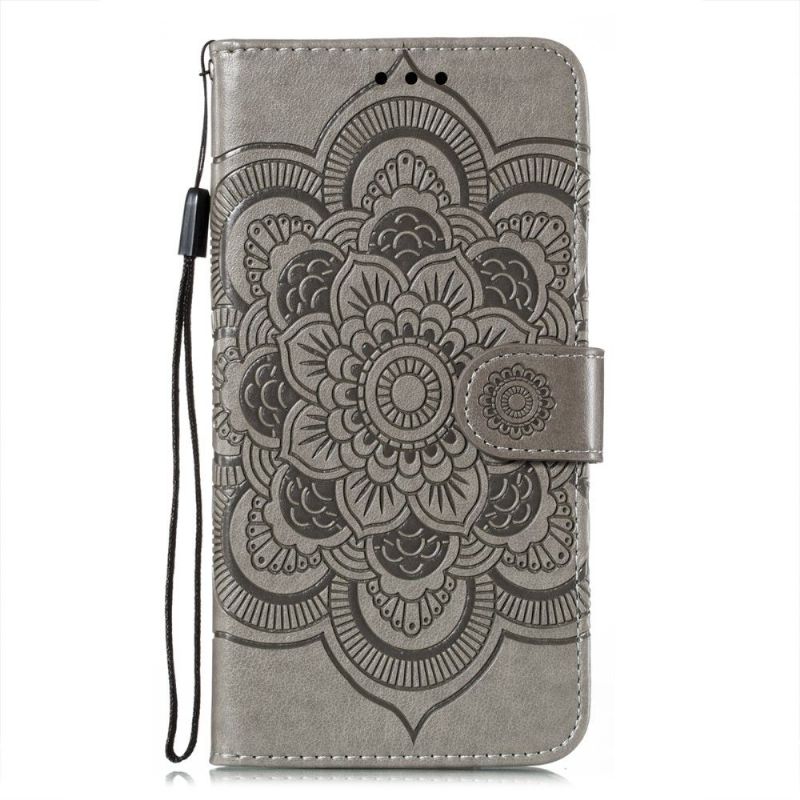 Étui folio Xiaomi Mi 11i / Poco F3 mandala fleur avec lanière