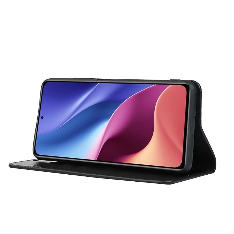 Housse Poco F3 / Xiaomi Mi 11i 5G Cuir Porte Cartes Fonction Support