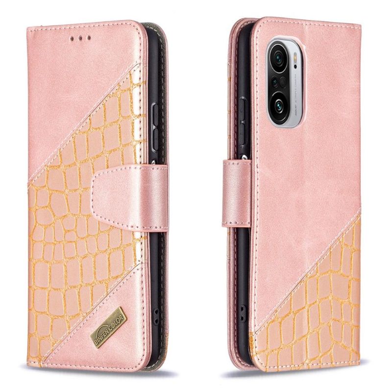 Housse Poco F3 / Xiaomi Mi 11i 5G Effet Cuir Aspect Croco