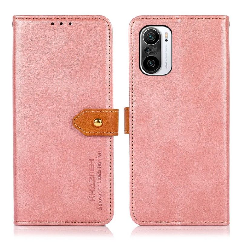 Housse Poco F3 / Xiaomi Mi 11i 5G KHAZNEH Bicolore simili cuir