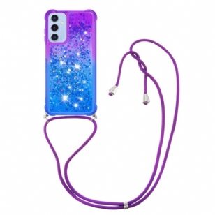 Coque à Cordon Samsung Galaxy A15 5G Dégradé Paillettes