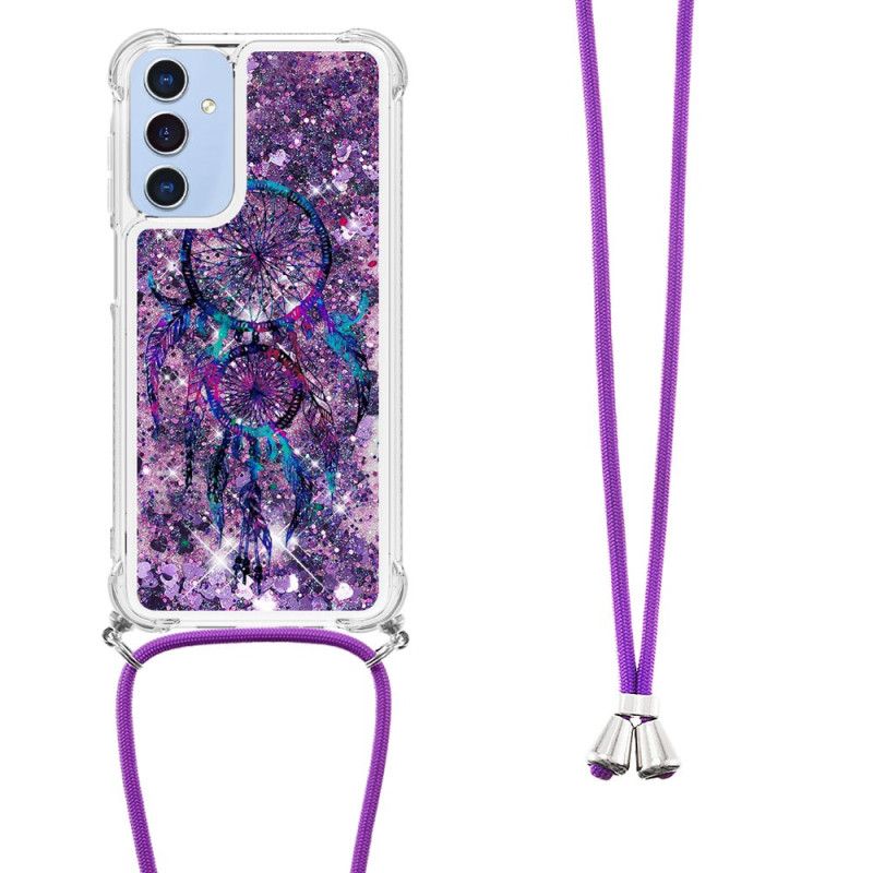 Coque à Cordon Samsung Galaxy A15 5G / A15 Paillettes Motif Cartoon