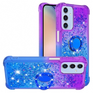 Coque Samsung Galaxy A15 5G Anneau-Support Dégradé Paillettes