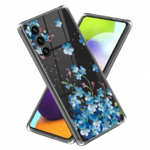 Coque Samsung Galaxy A15 5G Fleurs Bleues