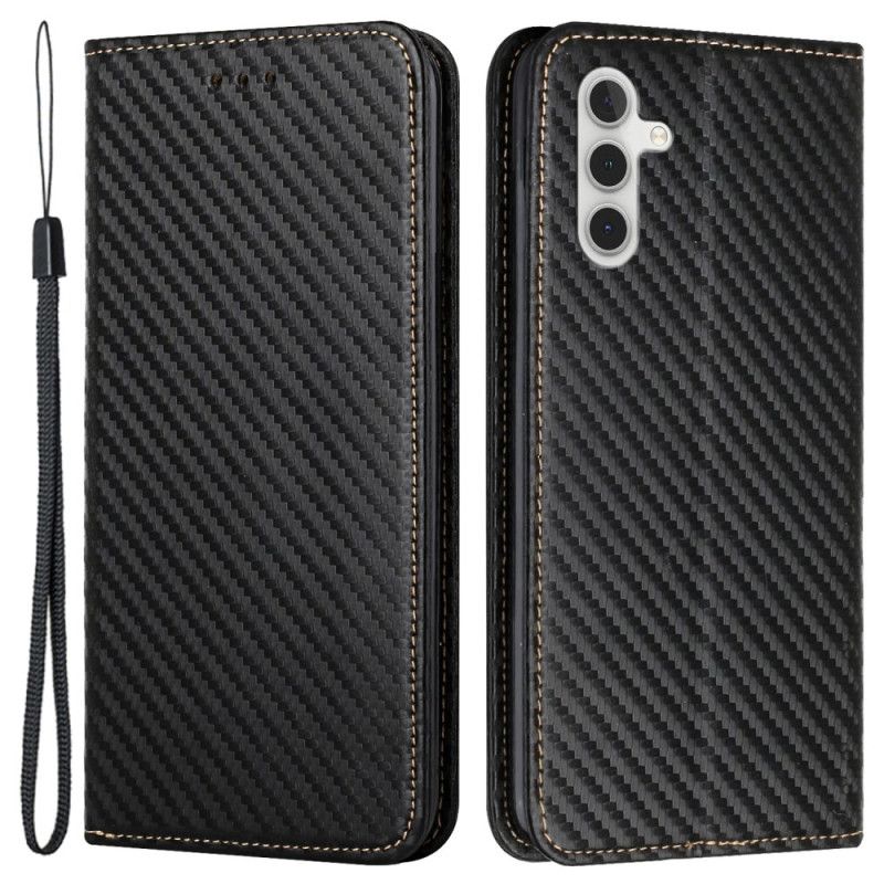 Flip Cover Samsung Galaxy A15 5G Fibre Carbone