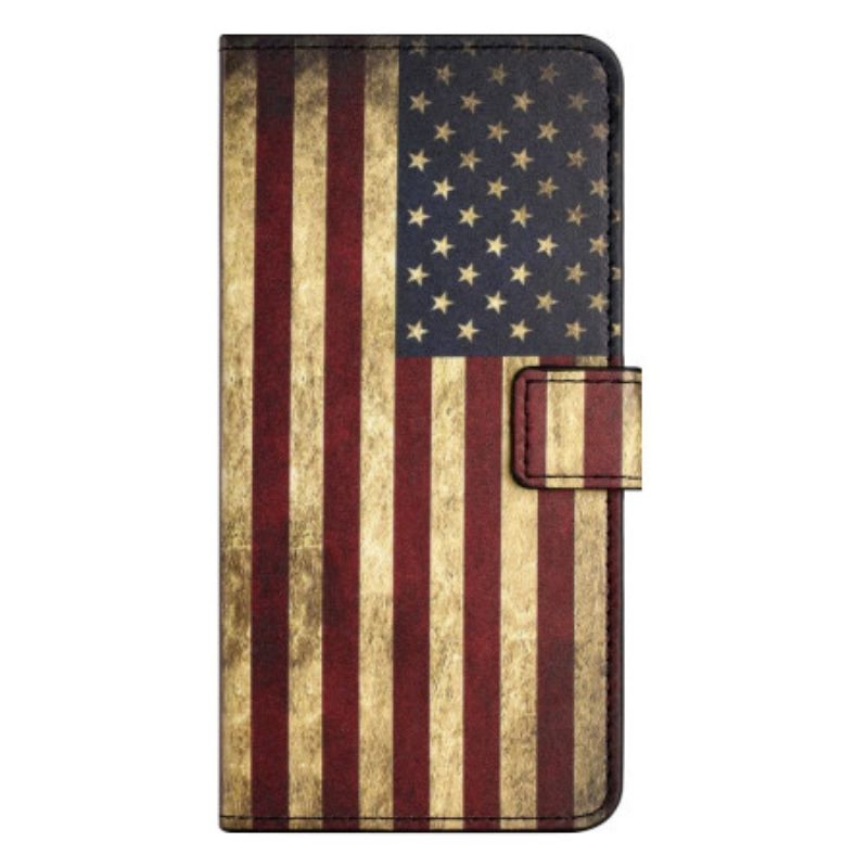 Housse Samsung Galaxy A15 5G Drapeau Américain Vintage