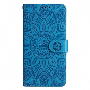 Housse Samsung Galaxy A15 5G Impression Mandala avec Lanière