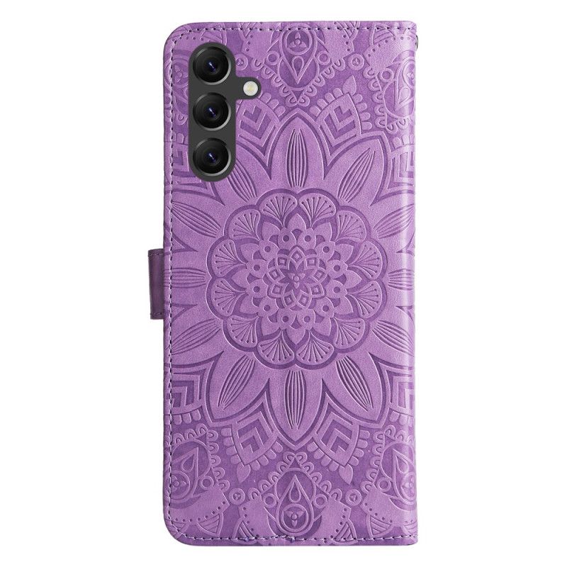 Housse Samsung Galaxy A15 5G Impression Mandala avec Lanière