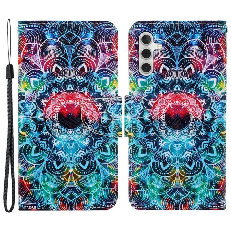 Housse Samsung Galaxy A15 5G Superbe Mandala à Lanière