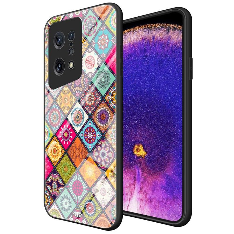 Coque Oppo Find X5 Kaleidoscope Mandala avec support