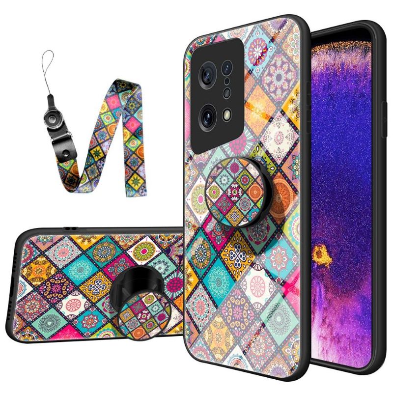 Coque Oppo Find X5 Kaleidoscope Mandala avec support