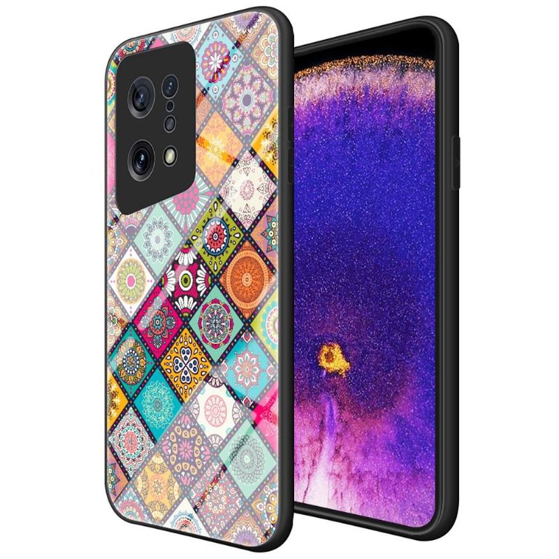 Coque Oppo Find X5 Kaleidoscope Mandala avec support