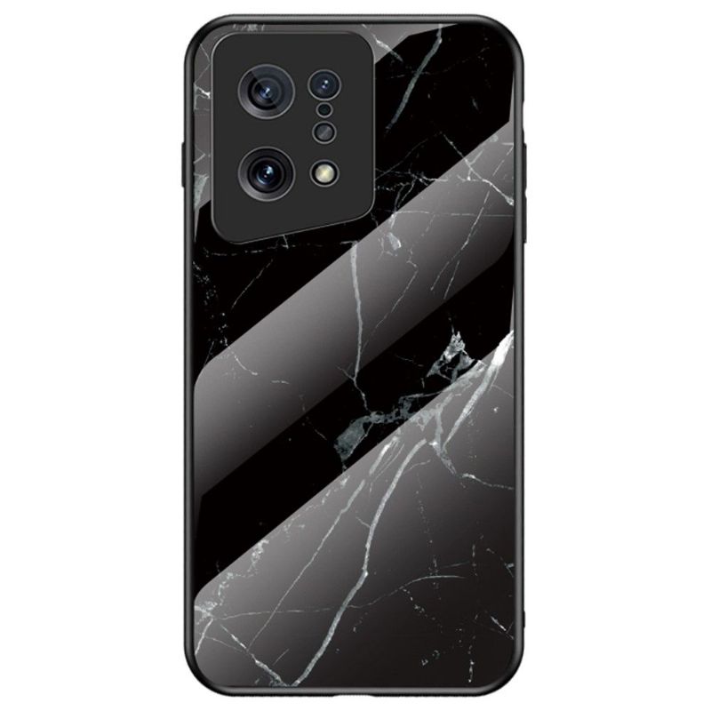 Coque Oppo Find X5 Marbre Lina verre trempé