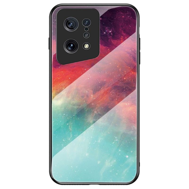 Coque Oppo Find X5 Nébuleuse dos en verre