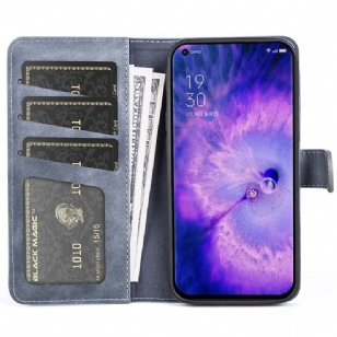 Housse Oppo Find X5 Stand Folio Bicolore