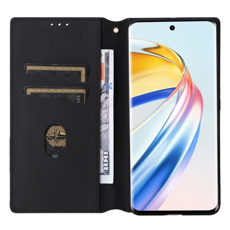 Flip Cover Honor Magic 6 Lite / X9b Losanges 3D